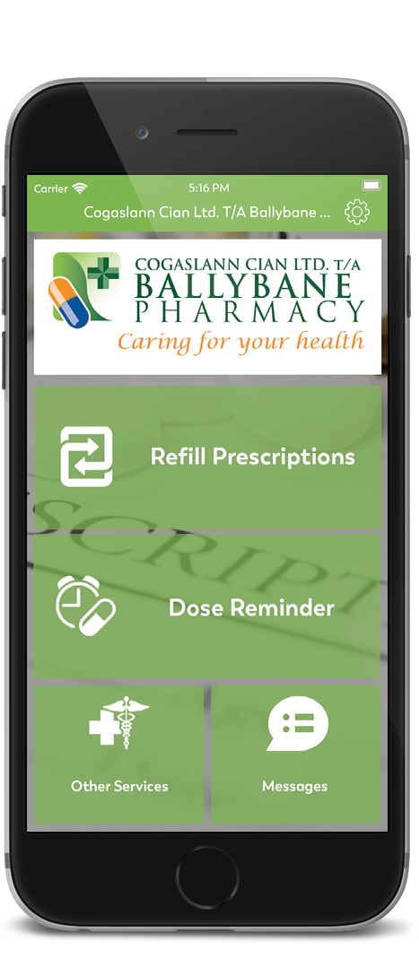 Ballybane Pharmacy App
